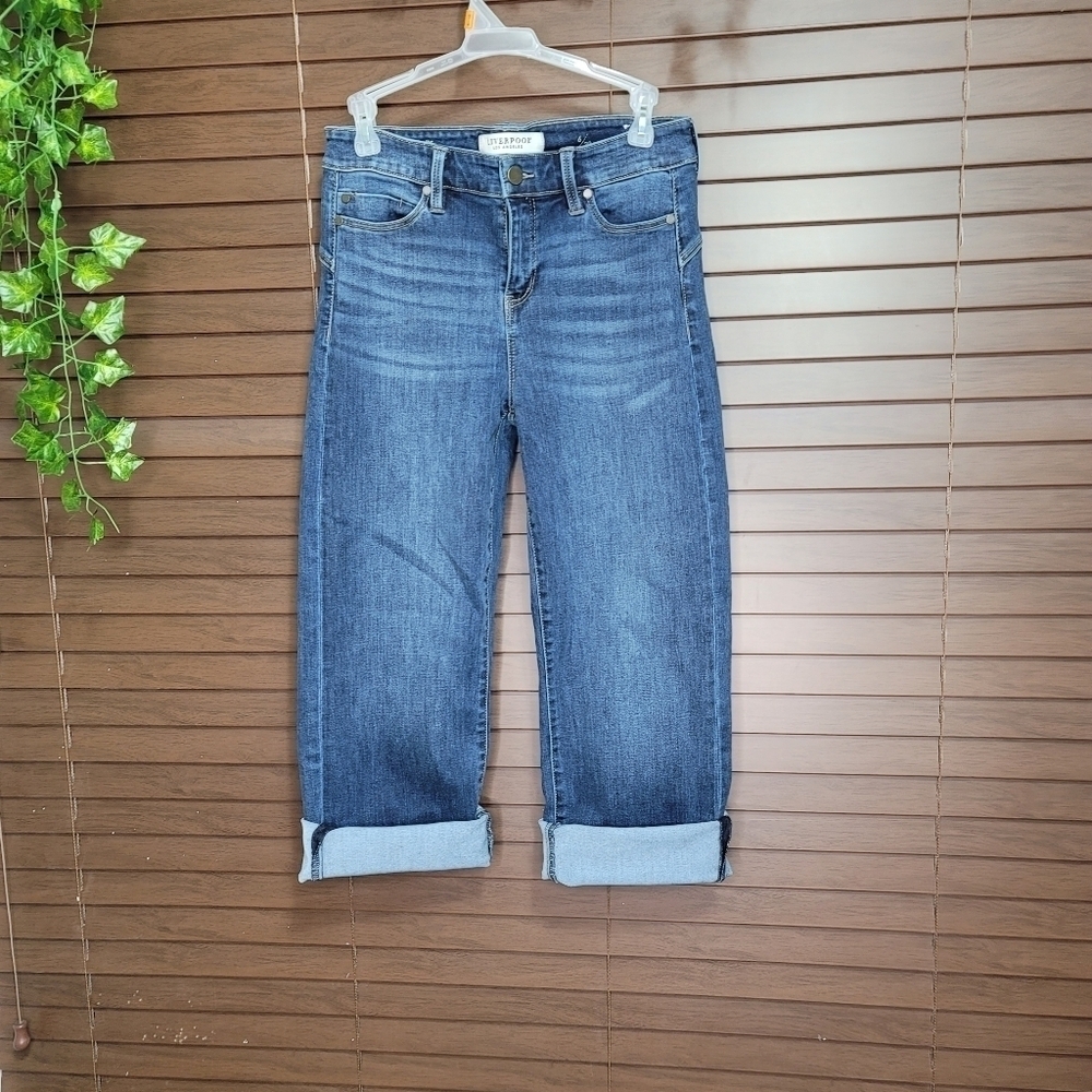 Liverpool 'The Stove Pipe' Capri Cut Mid-rise Women's Jeans Size 6 (28)